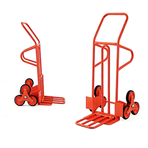 รถเข็นเหล็กพับได้ J&K Red 250 กก. แบบมีล้อ 6 ล้อ สำหรับขนย้ายสินค้าในโรงงาน บ้าน โกดัง  รับผลิตตามแบบ OEM - Product Image 5