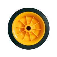 Roue en caoutchouc de 5 pouces de diamètre de 120mm pour boîte de refroidissement, barbecue, gril à gaz, roue de chariot pour coffre à glace