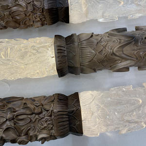 Scultura Moderna in <span class=keywords><strong>Legno</strong></span> Astratta per Interni, Decorazione di Lusso Trasparente per la Casa, Scultura in Resina Trasparente - Product Image 5