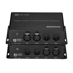Audio bidirectionnel de niveau ligne XLR équilibré 2 canaux avec connecteur fibre optique FC - Product Image 2