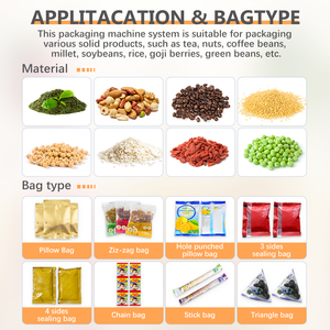 Des petites machines d'emballage automatiques sont utilisées pour l'emballage des produits alimentaires granulaires. - Product Image 3