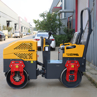 Compacteur de route mini LTMG CE ISO, 1 tonne, diesel, à rouleaux vibrants, robuste, avec fonction benne