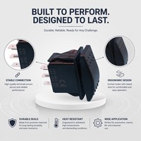 Symboles personnalisés Étanche Marine Automobile 12V Interrupteurs À Bascule 20A 3 Broches 5 Broches Laser On Off Interrupteur Fabricant