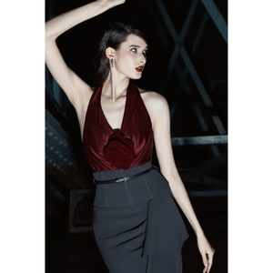 Blusas de mujer de nuevo diseño 2025 para verano con cremallera en el pecho, Top de mujer, estilo elegante, Material ecológico Enzo Vietnam - Product Image 6