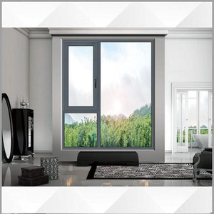 プレハブ窓とドアのカスタマイズされたダブルハング窓メーカー供給ダブルグレージングダブルスイングサッシ窓 - Product Image 5