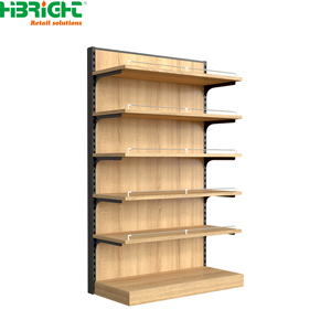 Double-Sided Supermarket <b>Display</b> Rack 6-<b>Shelf</b> Freestanding Retail Shelving <b>Unit</b> Black Metal Store Fixture - Product Image 3