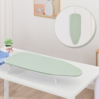 Planche à repasser pliable de table, gain de place, mini planche à repasser pliable à une seule couche, réglable avec un cintre