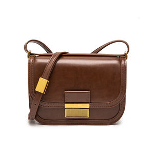 批发市场 PU 皮革女式设计师品牌单肩包 链条拉链闭合 枕形太阳包 豪华手袋 聚酯纤维 - Product Image 3