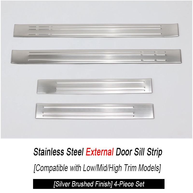 Universal Silver Brushed +4pcs