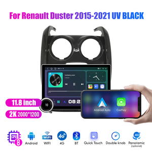 <span class=keywords><strong>Autoradio</strong></span> Android 2Din 11,8 pouces pour Renault <span class=keywords><strong>Duster</strong></span> 2015-2021 Écran QLED 2K Stéréo de voiture Lecteur DVD de voiture Carplay Android Auto - Product Image 3