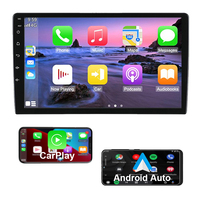 4 + 64GB transporte carplay et Android auto AHD avec IPS 1din 9 pouces lecteur android lecteur dvd de voiture