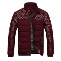 Veste coupe-vent matelassée en nylon de haute qualité pour homme KIJQJ7, avec broderie sur le devant, nouvelle conception hiver, 220g polyester