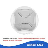 Caja electrónica de plástico ABS para exteriores Caja de empalme redonda impermeable para nivel de protección eléctrico IP55