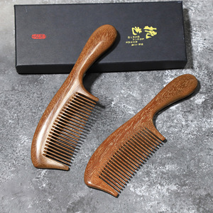 Peine de madera de sándalo rojo, tamaño grande, para masaje, cuidado del cabello, uso doméstico, peine de madera para mujeres, niños y adultos - Product Image 4