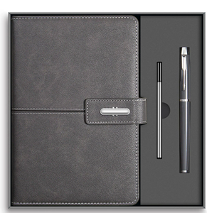 Set de Regalo Promocional de Papelería A5 con Cuaderno de Tapa de Cuero y Bolígrafo - Product Image 2