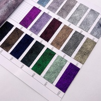 Tissu en cuir PU craquelé multicolore pour sacs, chaussures, canapés, matériau en cuir synthétique, vente en gros, OEM personnalisé