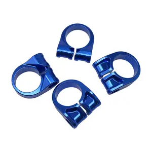 OEM Aluminum Bicycle Clamp CNC Machining Custom Parts Prototype Milled Turned Part Color Anodize Service