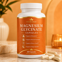 Capsules de glycinate de magnésium OEM ODM – Soutien anti-âge, sommeil réparateur, santé nerveuse – Marque privée pour adultes