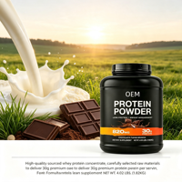 Proteína en Polvo de Marca Privada, Sabor Chocolate Fudge Brownie, 4.02 LBS (1.82 kg), Apoya el Control de Peso y la Masa Muscular Magra, Servicio OEM Personalizado