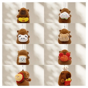 QY ของที่ระลึกการ์ตูน Kawaii capybara น่ารักกระเป๋าจี้ห้อยเครื่องประดับตุ๊กตาสัตว์ยัดไส้ของเล่น - Product Image 5