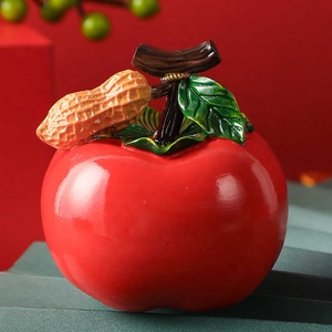 Service à thé coloré décoratif, haute qualité, <span class=keywords><strong>fruits</strong></span> <span class=keywords><strong>artificiels</strong></span>, kaki - Product Image 1