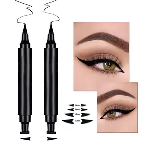 2 In 1 Gevleugelde Eyeliner Stempel Verschillende Vormen Van Stempels Vloeibare Eyeliner Pen