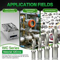 Foret en U indexable WC 4D en acier 42CrMo avec plaquettes WCMT, refroidissement interne, pour le perçage de l'acier inoxydable en centre d'usinage
