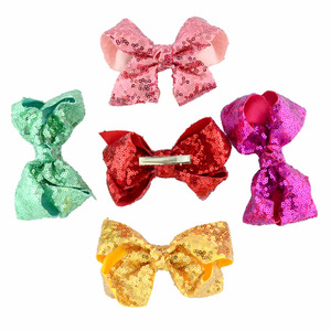 Nuevo Pasador de Pelo con Lazo de Lentejuelas de 12 cm, Estilo Europeo y Americano, para Bebés y Niños - Adorable Diadema con Lazo <span class=keywords><strong>JOJO</strong></span> - Product Image 3