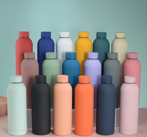 Borraccia Sportiva di Lusso in Acciaio Inox da 500ml 750ml, Nuovo Design con Cannuccia, Bottiglia per Palestra - Product Image 1