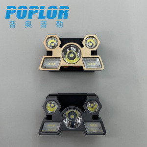 Poplor Headlamp 3W Led Rechargeable Waterproof With <b>Dimmer</b> For Outdoor Fishing - Product Image 3