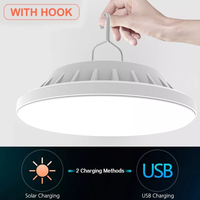 Lampe solaire multifonctionnelle à ampoule LED rechargeable suspendue à distance pour l'extérieur Soucoupe volante