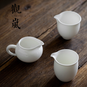 Cilindro de porcelana blanca Gu Lan, resistente al calor, para juego de té Kung Fu - Product Image 2