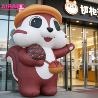 Peluche d'écureuil assise de haute qualité pour les décorations de fête de défilé : écureuil gonflable personnalisé