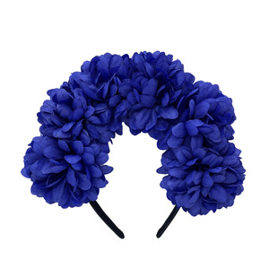 Diadema de Flores de Tela Estilo Boho, Guirnalda para el Cabello, Decoración para Fiestas y Festivales, Carnaval Mexicano, Halloween, Accesorio para el Cabello para Mujeres - Product Image 4
