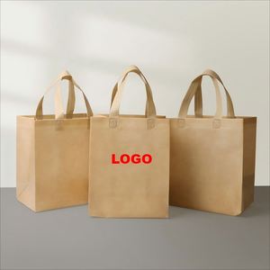 Sac de livraison jetable personnalisable sans couvercle en non-tissé avec poignée pour la livraison de lait et de repas, impression de logo disponible pour l'emballage - Product Image 2