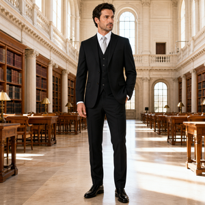 Completo da Uomo su Misura in 5 Pezzi, Vestibilità Slim, Abbigliamento per <span class=keywords><strong>il</strong></span> <span class=keywords><strong>Gentiluomo</strong></span> Moderno - Product Image 3