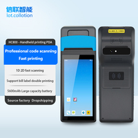 Hc800 Android 12 IP65 industrial PDA impresora escáner Qr / código de barras pegatina impresora almacén inventario PDAS