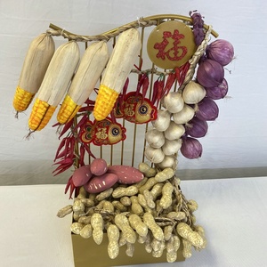 Simulazione verdura pepe patate mais aglio arachidi corda appesa verdure artificiali per la decorazione del cortile del ristorante - Product Image 4