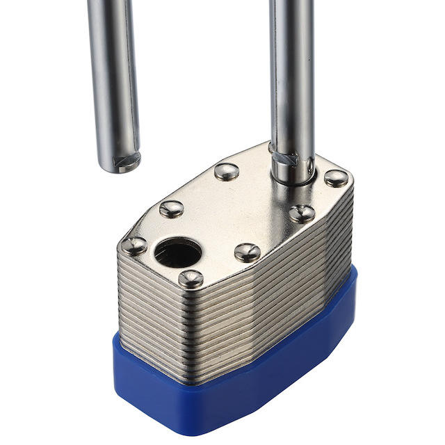 Kunpeng 50mm 4-Digit Steel Polished Combination Padlock - High Security Password Lock for Gym, Lugga