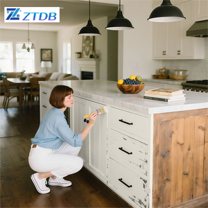 Pintura de madera a base de agua de alta cobertura para renovación de muebles, cambio de Color, puerta de madera, mesita de noche, pintura de revestimiento de madera para el hogar - Product Image 1