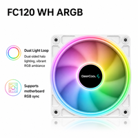 DeepCool LT360 VISION ARGB 360mm AIO Pendingin CPU Cair 4.5 Inci Layar LCD yang Dapat Disesuaikan Kipas ARGB untuk Intel AMD