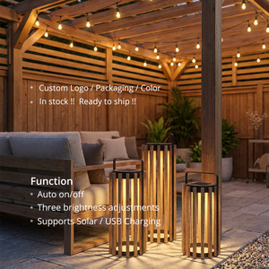 <span class=keywords><strong>Lanterna</strong></span> da <span class=keywords><strong>Giardino</strong></span> in Teak Personalizzabile con Logo/Confezione per Spa, Pergola - Product Image 6