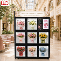 Distributeur automatique de fleurs fraîches réfrigéré à 8 portes avec écran tactile intelligent pour centres commerciaux, hôtels et fleuristes