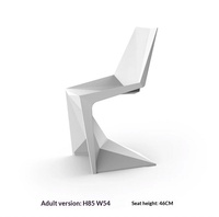 Chaise de salle à manger VONDOM importée, modèle VOXEL, dossier en plastique, pour intérieur/extérieur, loisirs, restaurant, usage domestique