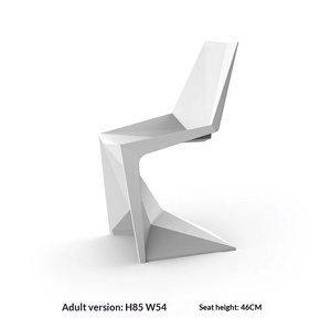 VONDOM Imported VOXEL <b>Dining</b> <b>Chair</b> Pantone <b>Chair</b> <b>Plastic</b> Backrest Indoor Outdoor Leisure Restaurant Household - Product Image 4