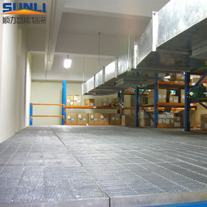 רב קומות אחסון ביניים עם מעקה מדף מתלה חליפת עבור כמות גדולה - Product Image 1