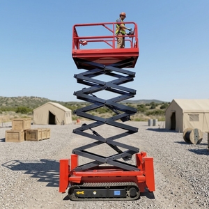 Plataformas elevadoras <span class=keywords><strong>de</strong></span> tijera eléctricas <span class=keywords><strong>de</strong></span> 6m, 8m, 10m, 12m, elevador <span class=keywords><strong>de</strong></span> tijera sobre orugas - Product Image 2