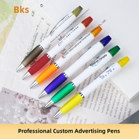 Stylo surligneur à double pointe en plastique en forme de gourde BKS avec impression UV couleur et impression de logo disponibles