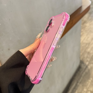 Luxury Tpu <b>Pc</b> Clear Transparent Mobile Phone case for iphone 16 Plus 15 14 Pro,for iphone 17 Pro Max case Antishock Corner - Product Image 3