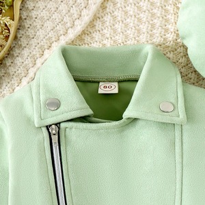 Luxus Mädchen Set Revers Langarm Jacke Pure Cotton Bow Falten rock <span class=keywords><strong>3</strong></span>-teiliges Set Winter Set Warme Kinder kleidung - Product Image 3
